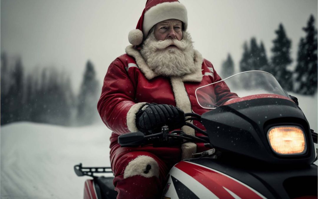 the santa clause is riding a snowmobile ehapcidq 1080x675 - Motorcycle Training Blog